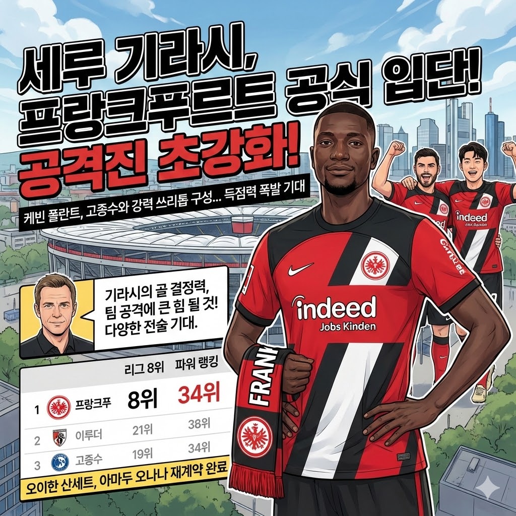 프랑크푸르트, 기라시 영입! [골 폭풍] 예고